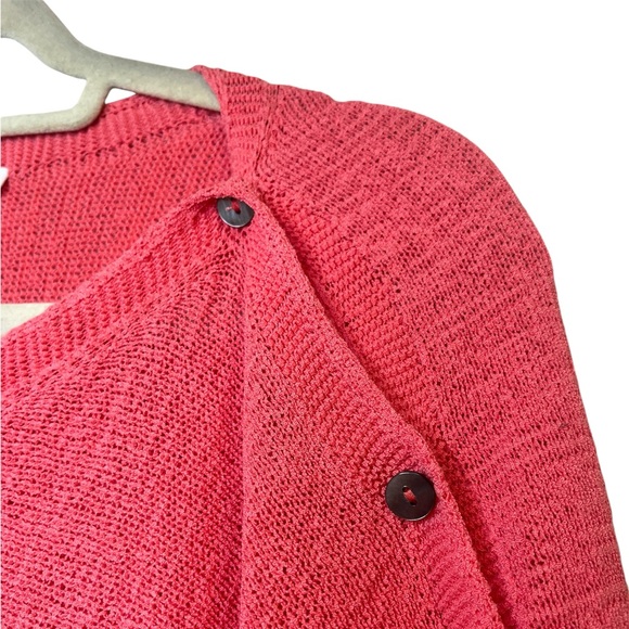 J Jill | Coverup/Poncho - one size cotton/nylon blend is stretchy - coral pink. - Picture 3 of 7